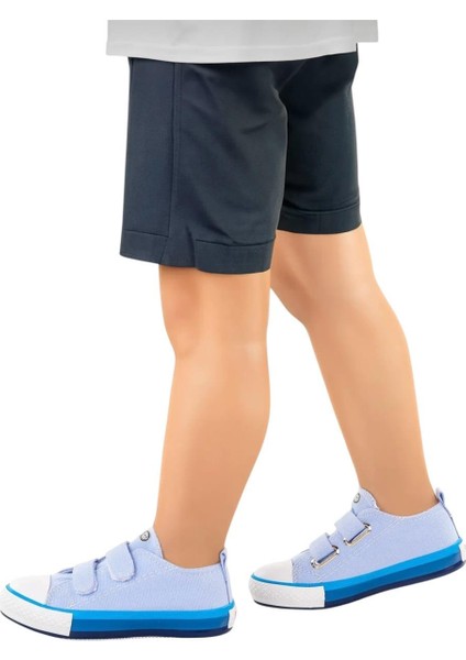 Çocuk Keten Kısa Convers Modeli Cırtlı Sneaker Spor Ayakkabı Pudra (26-30) indirimleri