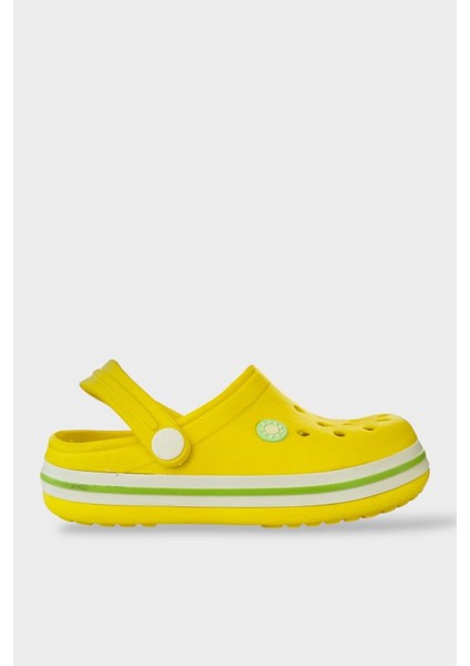 Çocuk Cross Terlik Bahçe Plaj Sahil Havuz Terliği SARI