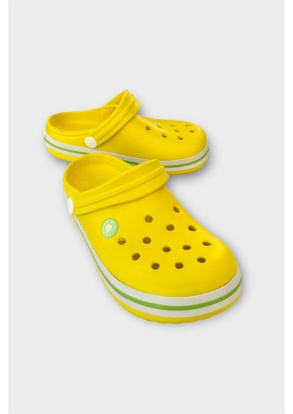 Çocuk Cross Terlik Bahçe Plaj Sahil Havuz Terliği SARI