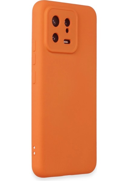 Xiaomi Mi 13 Kılıf Nano Içi Kadife Silikon - Turuncu Ferrg fiyatları