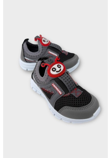 Çocuk Airfile Hafif Taban Kreş Ev Okul Bebe Spor Ayakkabısı SİYAH - FÜME fiyatları