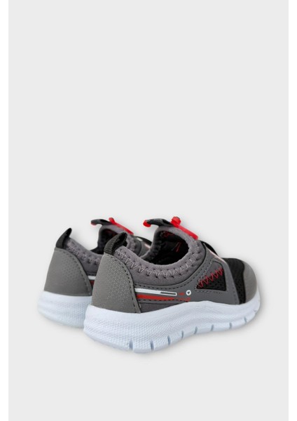 Çocuk Airfile Hafif Taban Kreş Ev Okul Bebe Spor Ayakkabısı SİYAH - FÜME indirimleri