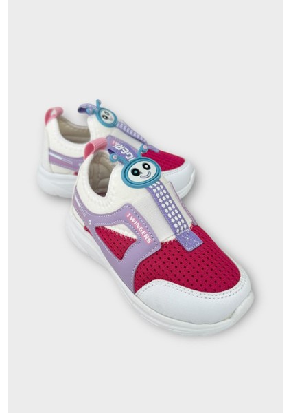 Çocuk Airfile Hafif Taban Kreş Ev Okul Spor Ayakkabı BEYAZ - FUŞYA fiyatları