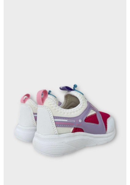 Çocuk Airfile Hafif Taban Kreş Ev Okul Spor Ayakkabı BEYAZ - FUŞYA indirimleri