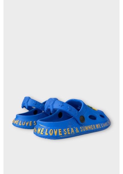 Aksesuarlı Kaymaz Taban Deniz Plaj Havuz Sandalet Çocuk Terlik Yeşil