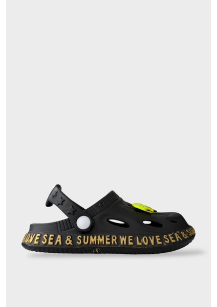 Aksesuarlı Kaymaz Taban Deniz Plaj Havuz Sandalet Çocuk Terlik Yeşil