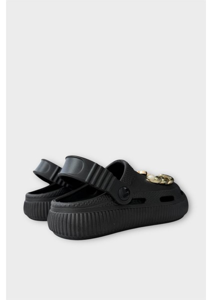 Çocuk Taşlı Cross Terlik Bahçe Plaj Sahil Havuz Terliği Yeşil indirimleri