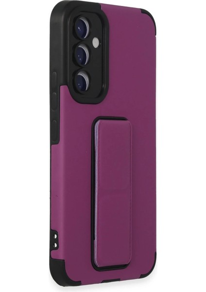 Samsung Galaxy A54 5g Kılıf Mega Standlı Silikon - Mor Ferrg fiyatları