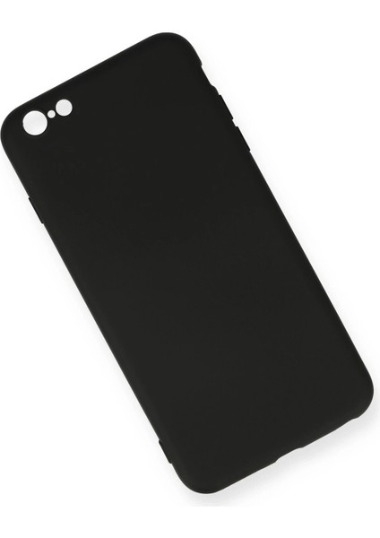 Apple iPhone 6 Plus Kılıf Nano Içi Kadife Silikon - Siyah Ferrg