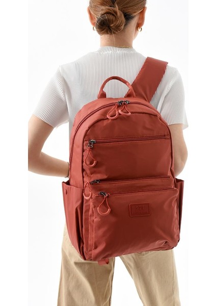 Unisex Sırt Çantası Paraşüt Kumaş Hafif Çok Cepli Yağmur Itici Kumaş 40*28 cm 571 Collection