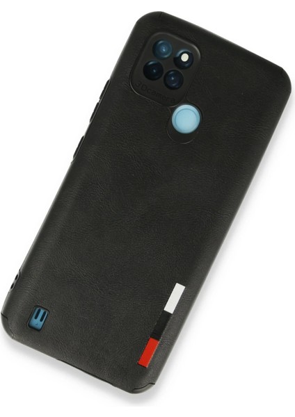 Realme C25Y Kılıf Loop Deri Silikon - Siyah Ferrg fiyatları