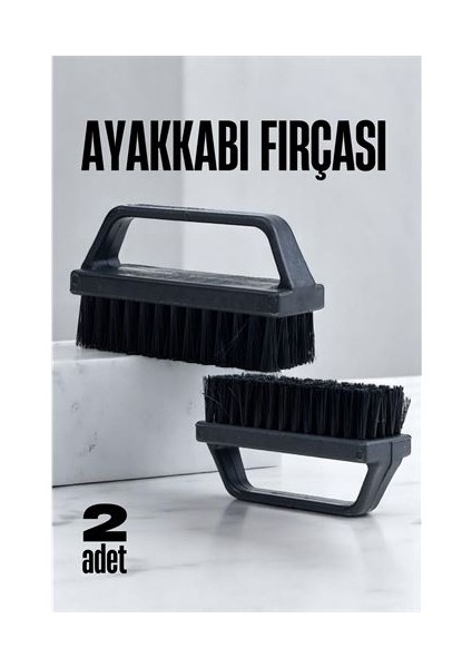 Sert Kıllı Ayakkabı Fırçası - Leke Çıkarıcı Elbise Fırçası 2 Adet