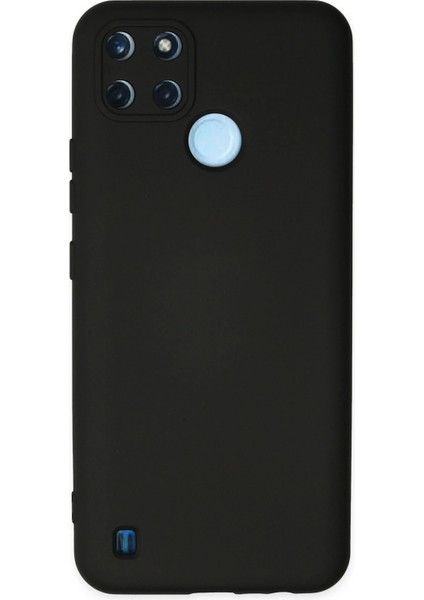 Realme C25Y Kılıf Nano Içi Kadife Silikon - Siyah Ferrg