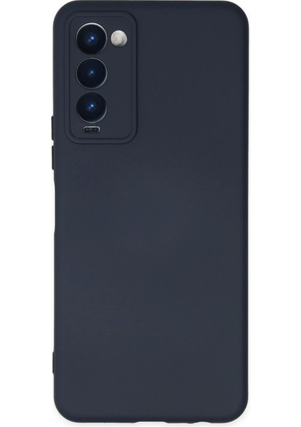 Tecno Camon 18 Kılıf Nano Içi Kadife Silikon - Lacivert Ferrg