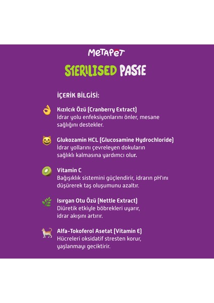 Kısırlaştırılmış Kediler Için Premium Sterilised Paste, Maltı Macunu Vitamini Mamasına fırsatları