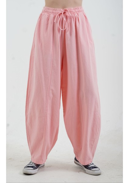 Pembe Şalvar Pantolon