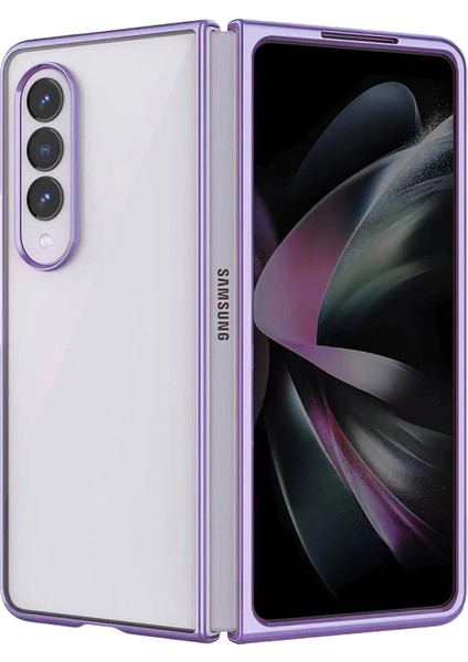 Samsung Galaxy Z Fold 4 Kılıf Fold Element Kapak - Mor Ferrg