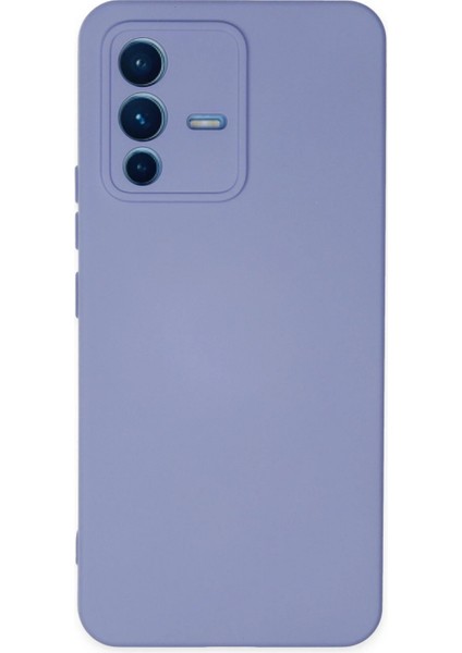 Vivo V23 5g Kılıf Nano Içi Kadife Silikon - Lila Ferrg