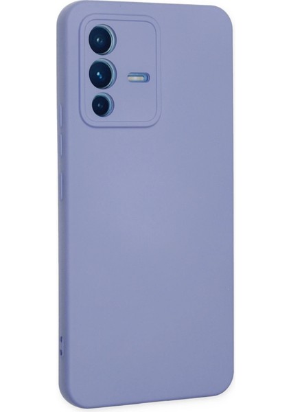 Vivo V23 5g Kılıf Nano Içi Kadife Silikon - Lila Ferrg