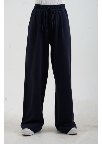 Lacivert Premium Pike Bol Paça Pantolon fırsatları