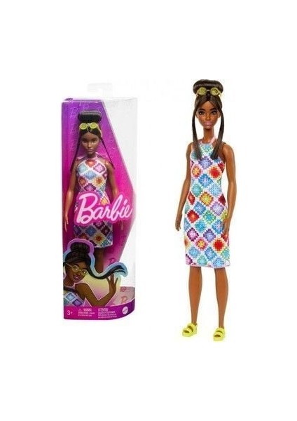 Örgü Elbiseli Barbie Fashionistas HJT07 Ank