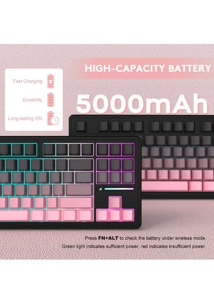 M87 White Switch Mekanik Rgb Rapid Trigger E-Sports Profesyonel Gaming Oyuncu Klavye Attack Shark