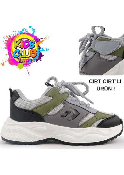 Cool Birian Bağcık Görünümlü Cırt Cırtlı Sneaker Ortopedik Çocuk Spor Ayakkabı