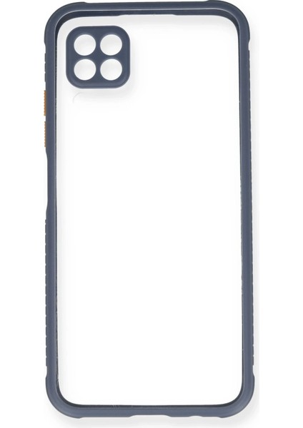 Huawei P40 Lite Kılıf Miami Şeffaf Silikon - Gri Ferrg
