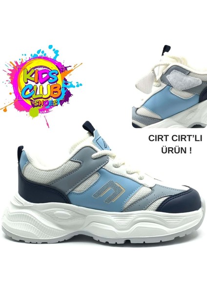 Cool Birian Bağcık Görünümlü Cırt Cırtlı Sneaker Ortopedik Çocuk Spor Ayakkabı