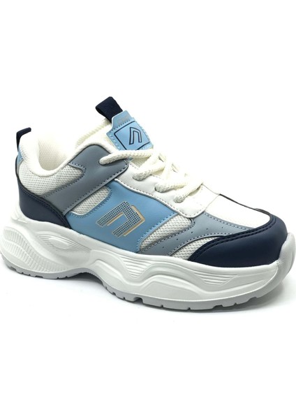 Cool Birian Bağcık Görünümlü Cırt Cırtlı Sneaker Ortopedik Çocuk Spor Ayakkabı