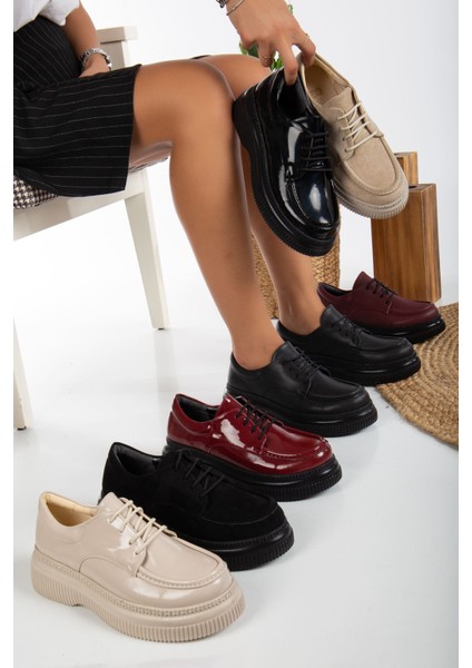 Cuesta Kadın Bej Rugan Günlük Ortopedik Taban Oxford Ayakkabı fırsatları