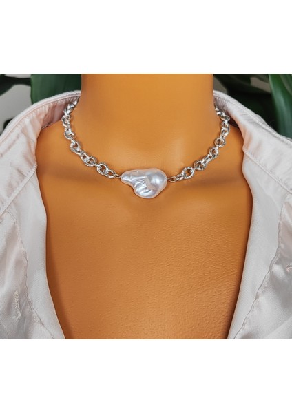 Barok Incili Zincir Choker Kolye fiyatları