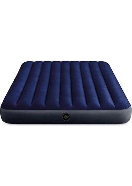 IKY64765 Intex Queen Dura-Beam Klasik Yatak, Yastık, Pompa Set 152X203X25 cm