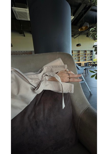 Yakası Nakışlı Denim Ceket Naturel modelleri