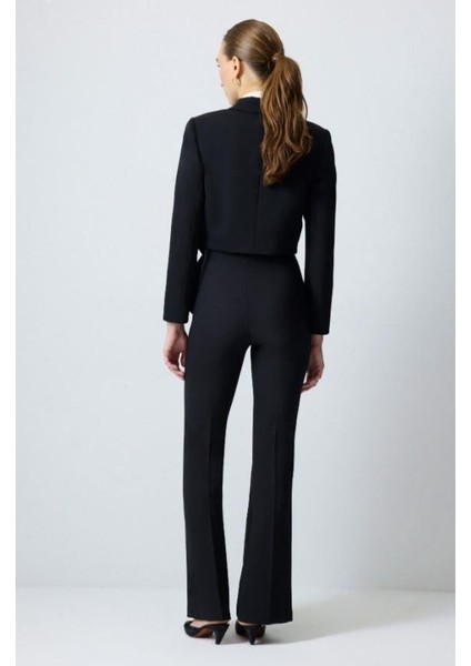 Gold Düğmeli Kısa Ceket Siyah indirimleri