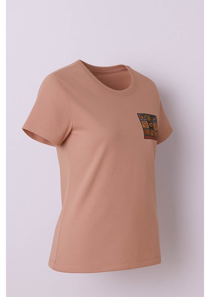 Etnik Desen Vizon Kadın T-Shirt fiyatları