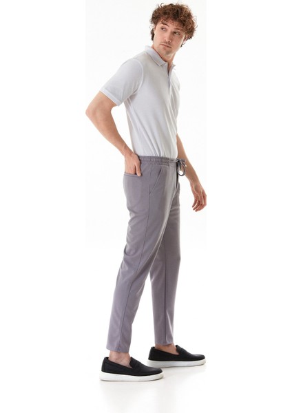 Beli Bağlamalı Düğmeli Jogger Pantolon