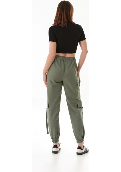 Beli Lastikli Paraşüt Kumaş Jogger Pantolon