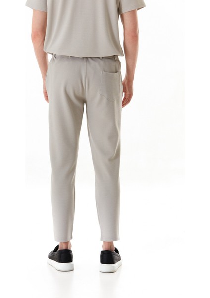 Waffle Kumaş Cepli Jogger Pantolon
