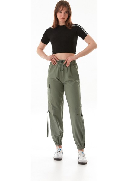 Beli Lastikli Paraşüt Kumaş Jogger Pantolon