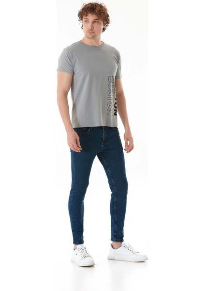 Boston Yazı Baskılı Bisiklet Yaka Tişört fiyatları