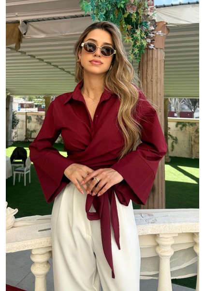 Kadın Yandan Bağlamalıgömlek 21137