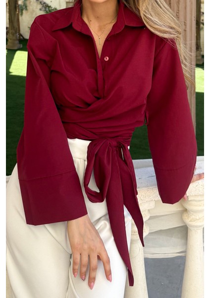 Kadın Yandan Bağlamalıgömlek 21137 fırsatları