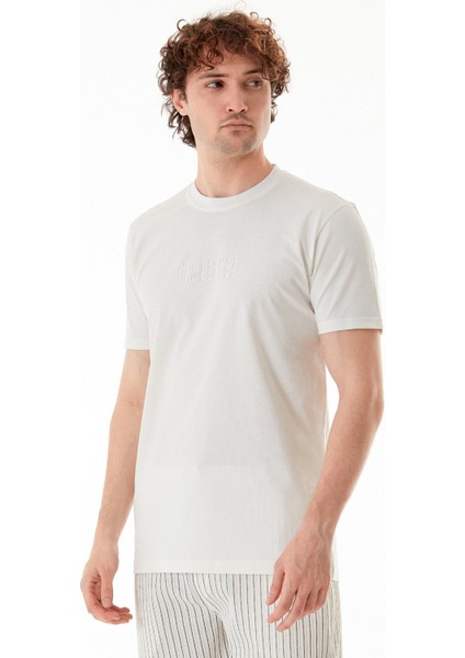 Tomorrow Baskılı Bisiklet Yaka Tişört modelleri