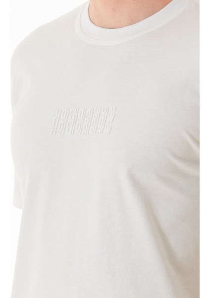 Tomorrow Baskılı Bisiklet Yaka Tişört indirimleri