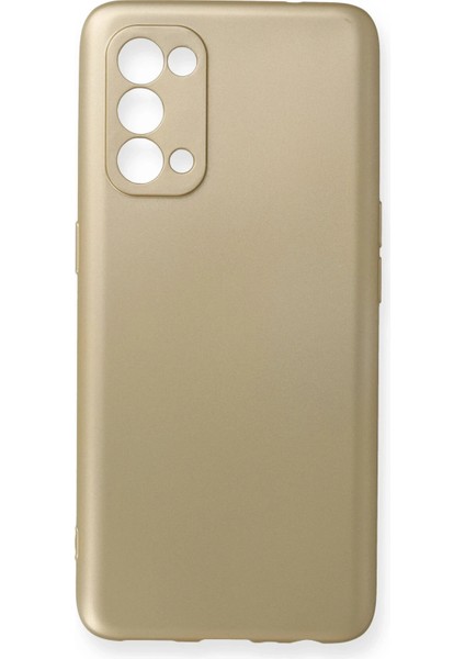 Reno 5 Kılıf First Silikon - Gold Ferrg