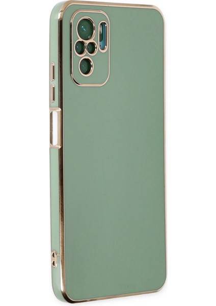 Xiaomi Redmi Note 10 Kılıf Volet Silikon - Açık Yeşil Ferrg