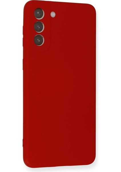 Samsung Galaxy S21 Plus Kılıf Nano Içi Kadife Silikon - Kırmızı Ferrg fiyatları
