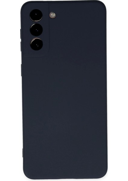 Samsung Galaxy S21 Plus Kılıf Nano Içi Kadife Silikon - Lacivert Ferrg