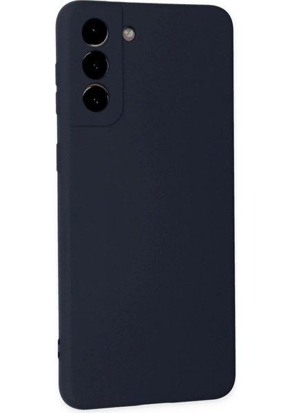 Samsung Galaxy S21 Plus Kılıf Nano Içi Kadife Silikon - Lacivert Ferrg